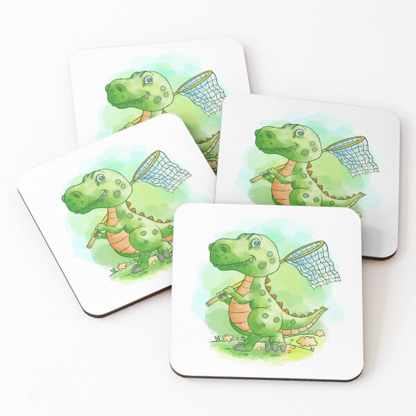 Item preview, Dinosaur Watercolor Coloring, Clever Girl Raptor Dinosaur designed and sold by jothi-designers.