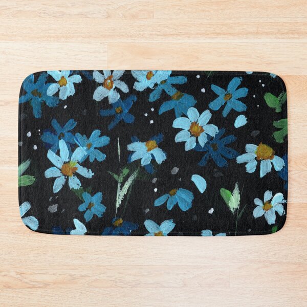 Item preview, Hand painted blue daisy field designed and sold by pinkyfish1010.