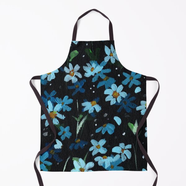 Item preview, Hand painted blue daisy field designed and sold by pinkyfish1010.