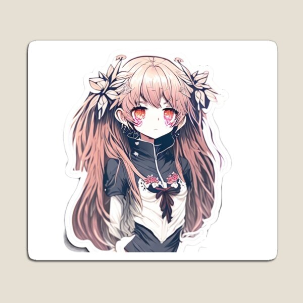 Anime Girl Sad Magnet for Sale by InsecurePuppet