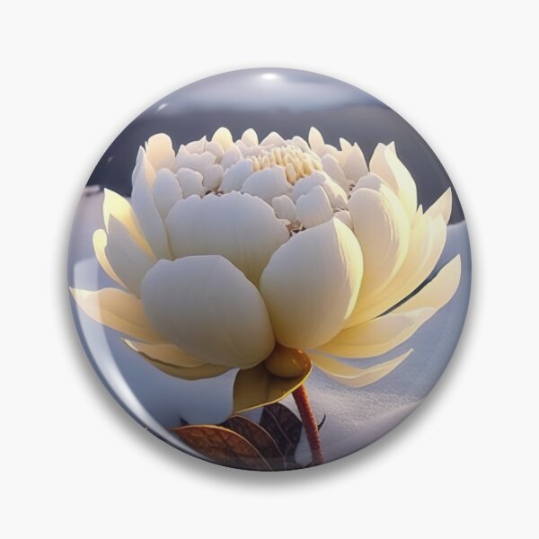 Item preview, white coloured lotus flowers sprouting from the snow mountain 6 designed and sold by jetaiart.