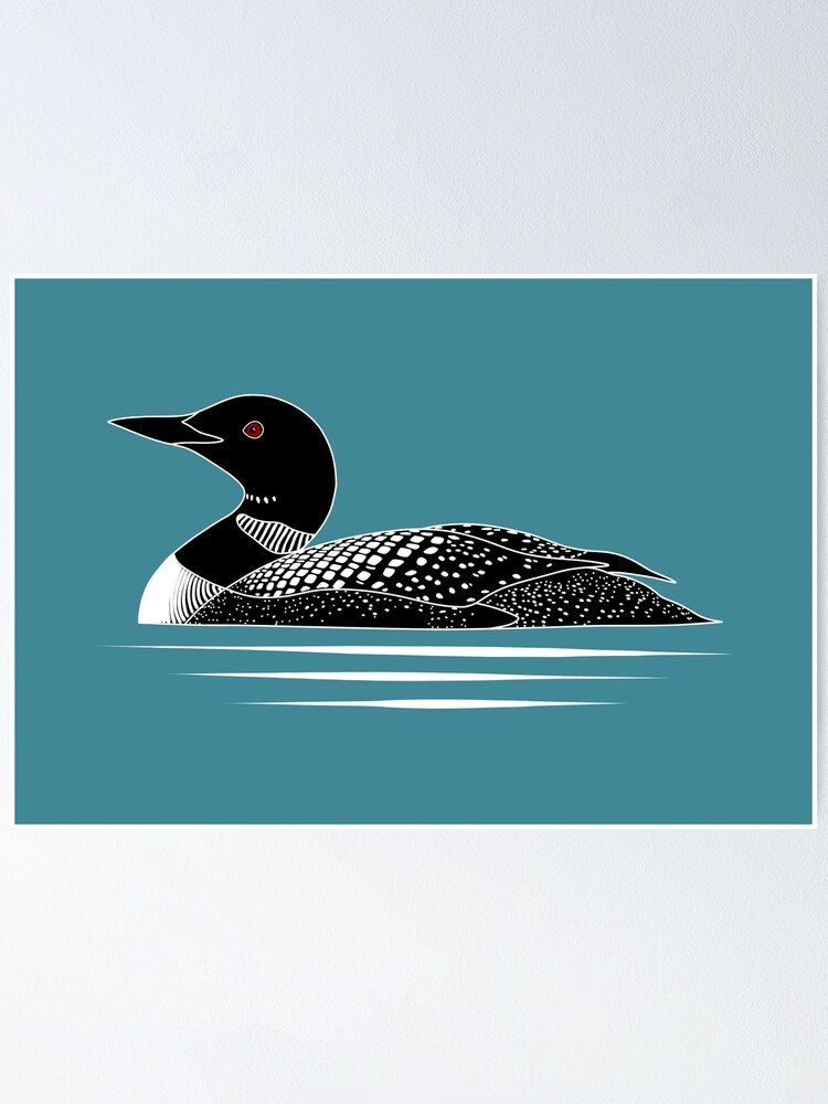 Common Loon Poster for Sale by BinChickenBaby