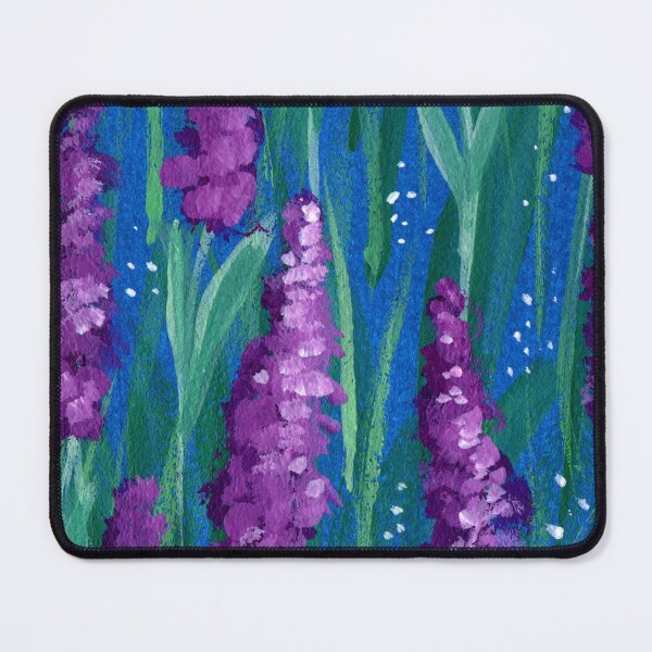 Item preview, Purple lavender hand painted gouche floral designed and sold by pinkyfish1010.