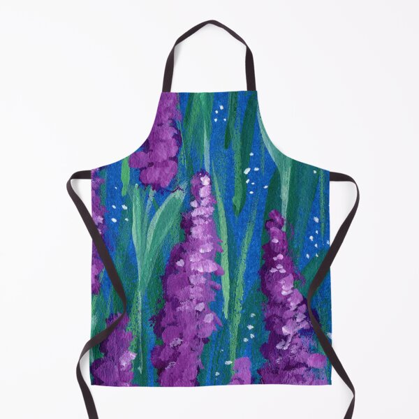 Item preview, Purple lavender hand painted gouche floral designed and sold by pinkyfish1010.