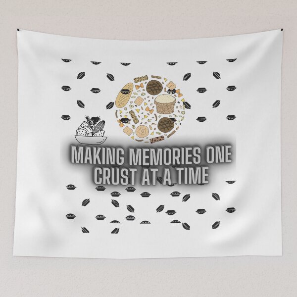 Item preview, Cute funny Cooking Baking Quote/Meme: Making memories one crust at a time designed and sold by PixelPizzazz.
