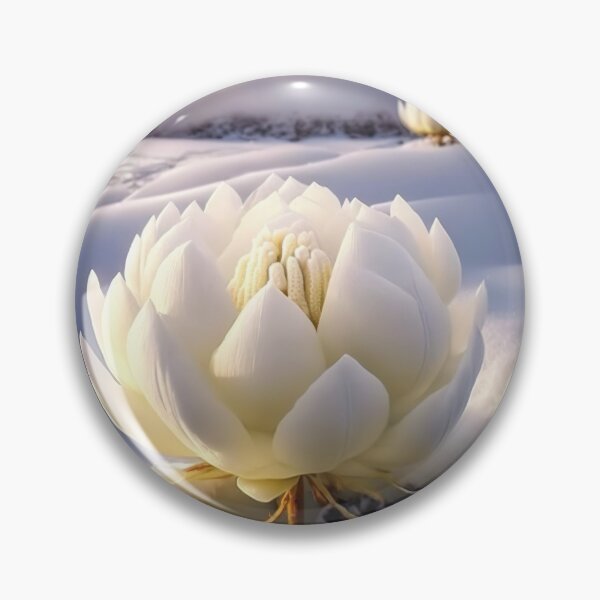 Item preview, white coloured lotus flowers sprouting from the snow mountain 9 designed and sold by jetaiart.