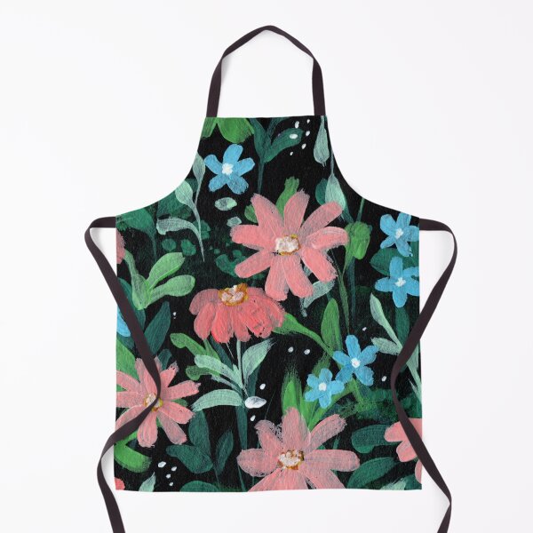 Item preview, Pink daisy field gouche floral art designed and sold by pinkyfish1010.