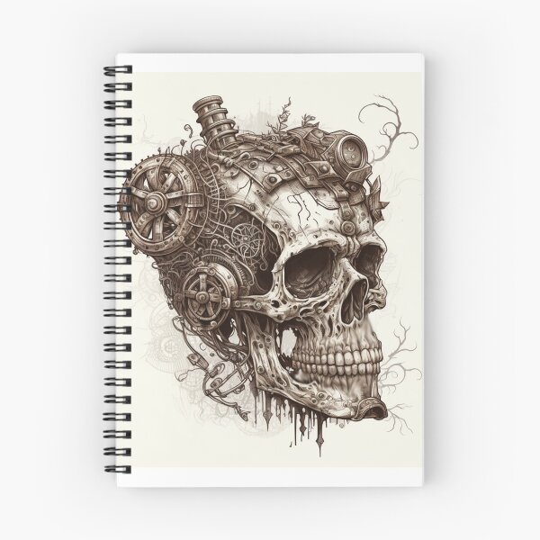 Item preview, Steampunk Skull - Sticker and T-Shirt Design designed and sold by MindAsylum.