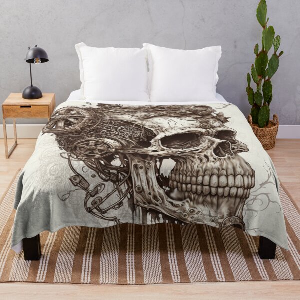 Item preview, Steampunk Skull - Sticker and T-Shirt Design designed and sold by MindAsylum.