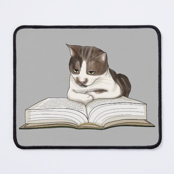 Item preview, Reading Cat Kawaii Cat Witch Cat Cute Cat Reading White Cat designed and sold by Aissa Zans.