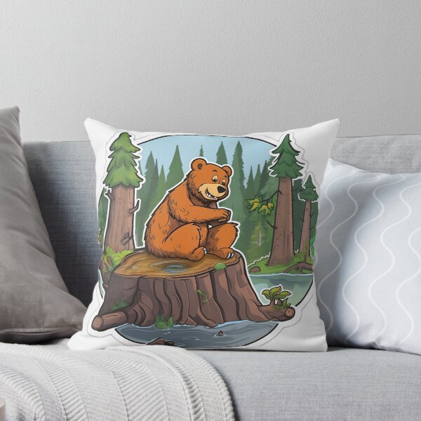 Item preview, Panda sitting on wood designed and sold by aimamia.