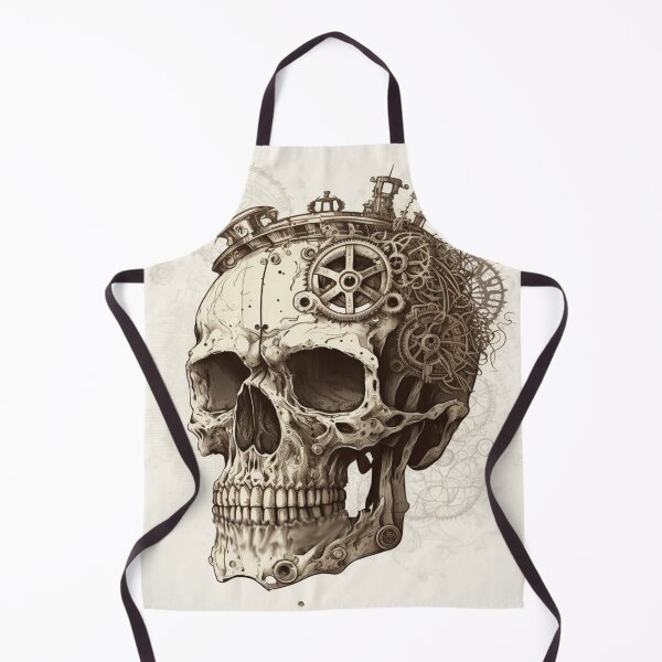 Item preview, Steampunk Skull #3 - Sticker and T-Shirt Design designed and sold by MindAsylum.