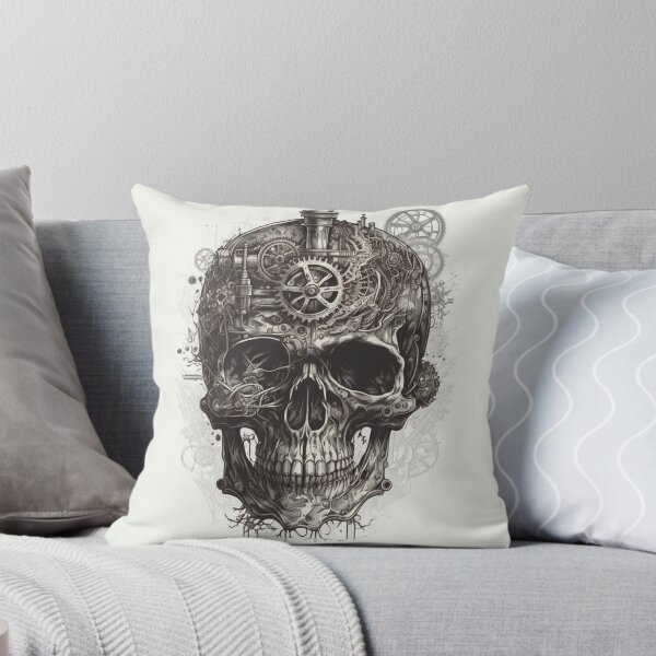 Item preview, Steampunk Skull #4 - Sticker and T-Shirt Design designed and sold by MindAsylum.