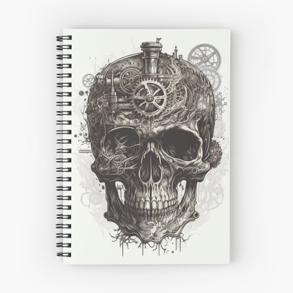 Item preview, Steampunk Skull #4 - Sticker and T-Shirt Design designed and sold by MindAsylum.