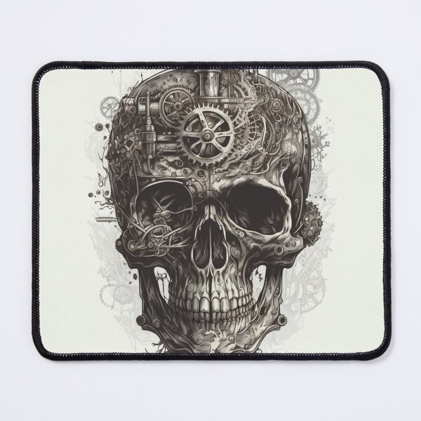 Item preview, Steampunk Skull #4 - Sticker and T-Shirt Design designed and sold by MindAsylum.