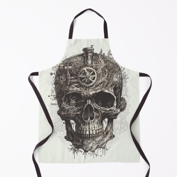Item preview, Steampunk Skull #4 - Sticker and T-Shirt Design designed and sold by MindAsylum.