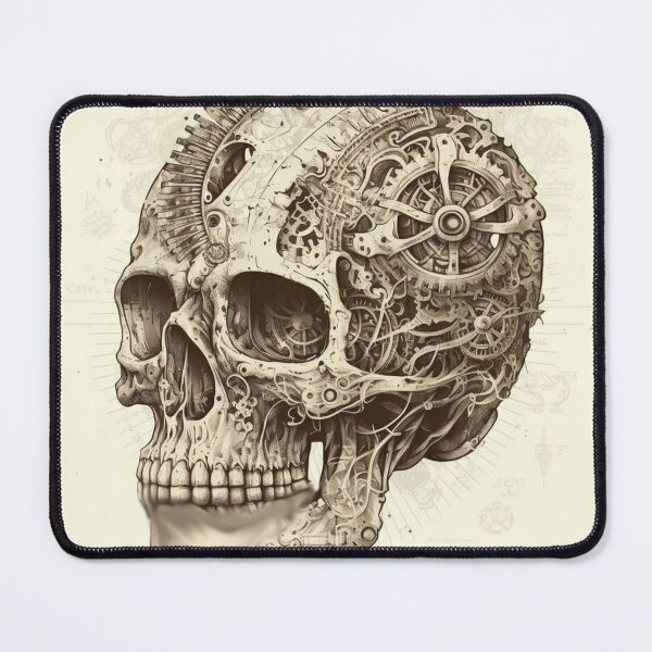 Item preview, Steampunk Skull #5 - Sticker and T-Shirt Design designed and sold by MindAsylum.
