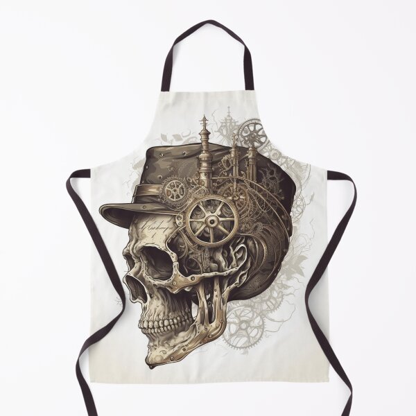 Item preview, Steampunk Skull #6 - Sticker and T-Shirt Design designed and sold by MindAsylum.