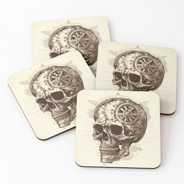 Item preview, Steampunk Skull #7 - Sticker and T-Shirt Design designed and sold by MindAsylum.