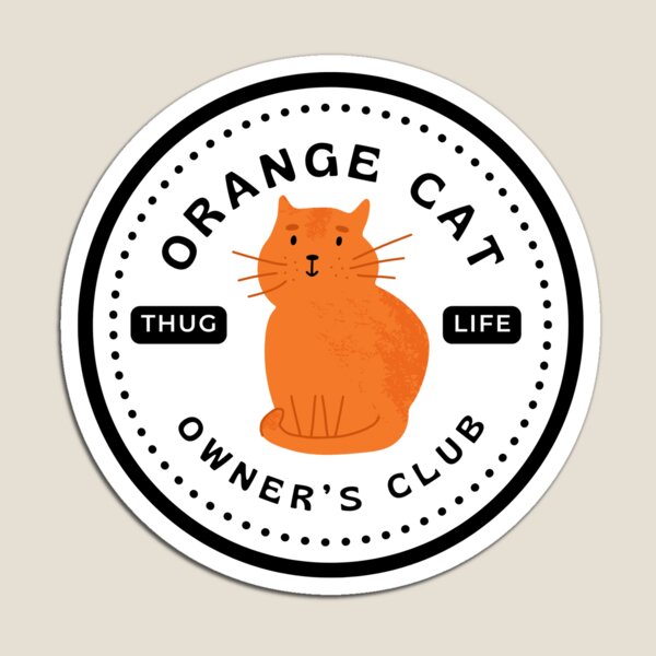 Artikel-Vorschau von Orange Cat Owner’s Club-Design, designt und verkauft von S0CalStudios.