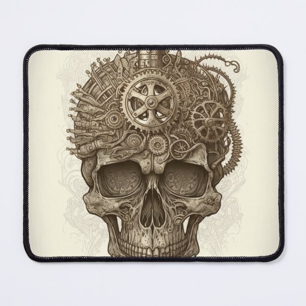 Item preview, Steampunk Skull #8 - Sticker and T-Shirt Design designed and sold by MindAsylum.