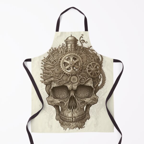 Item preview, Steampunk Skull #8 - Sticker and T-Shirt Design designed and sold by MindAsylum.