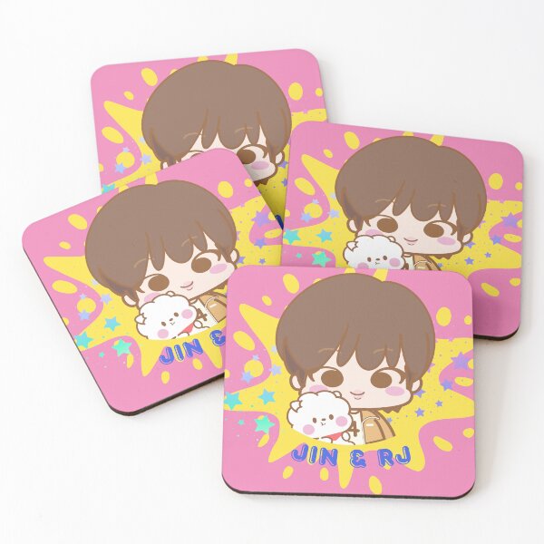Item preview, Cute Kawaii Superdeformed Chibi BTS Jin and RJ until 2025 comeback designed and sold by jmicasa.