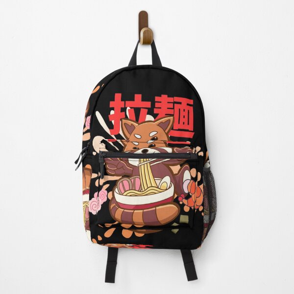 Item preview, funny red panda eating ramen japanese style designed and sold by StairheadStore.