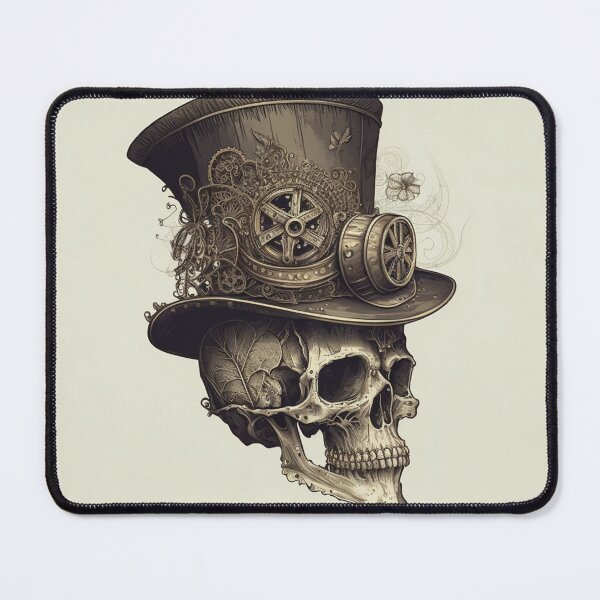 Item preview, Steampunk Skull #9 - Sticker and T-Shirt Design designed and sold by MindAsylum.