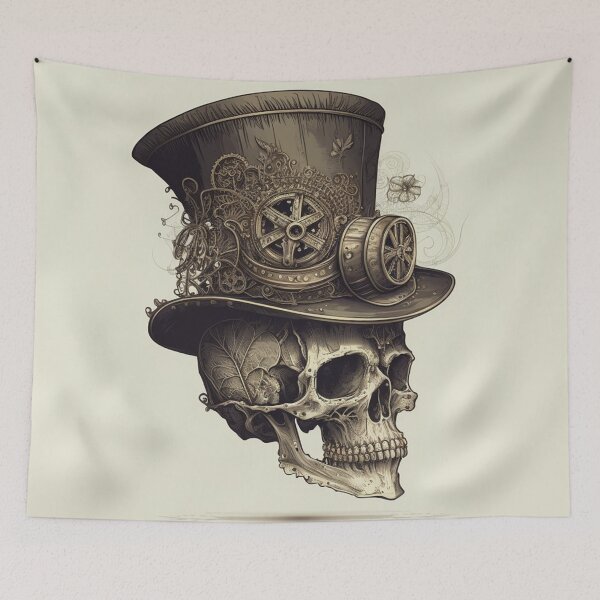 Item preview, Steampunk Skull #9 - Sticker and T-Shirt Design designed and sold by MindAsylum.