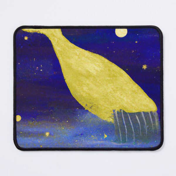 Item preview, Abstract whale in night sky - golden stars designed and sold by Faeblehoarder.