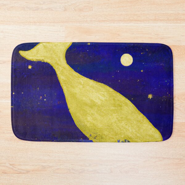 Item preview, Abstract whale in night sky - golden stars designed and sold by Faeblehoarder.