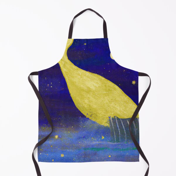 Item preview, Abstract whale in night sky - golden stars designed and sold by Faeblehoarder.