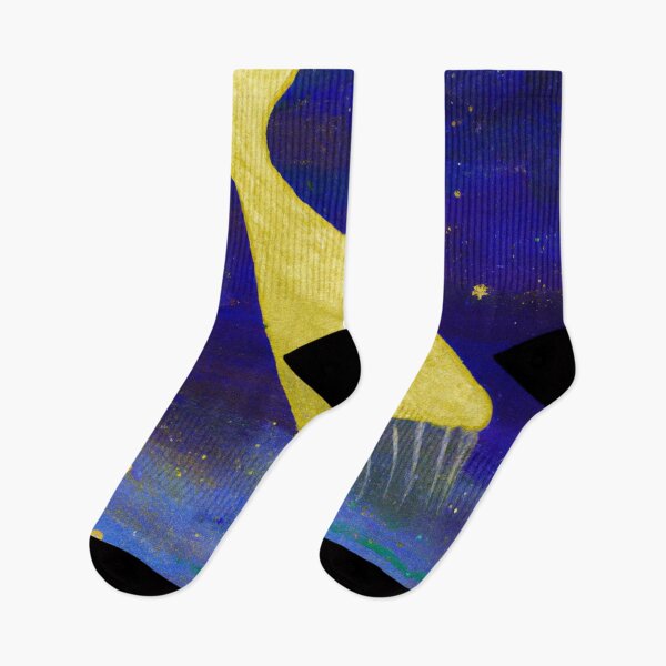 Item preview, Abstract whale in night sky - golden stars designed and sold by Faeblehoarder.