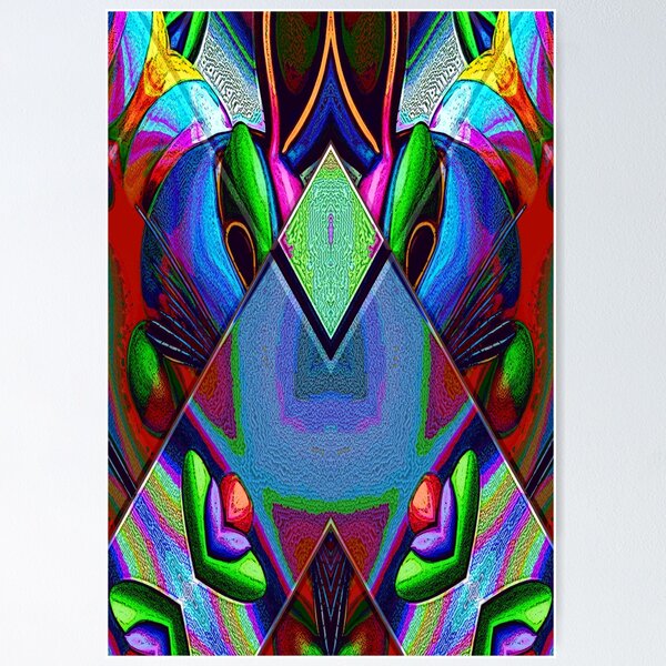 Item preview,  *EASTER BUNNY EGGS BAUHAUS COLORFUL ABSTRACT PAINTING* designed and sold by Ralek.