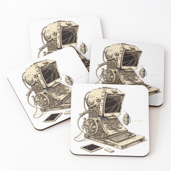 Item preview, Steampunk Computer #7 - Sticker and T-Shirt Design designed and sold by MindAsylum.
