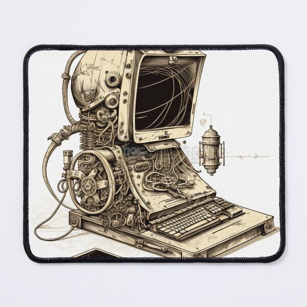 Item preview, Steampunk Computer #7 - Sticker and T-Shirt Design designed and sold by MindAsylum.