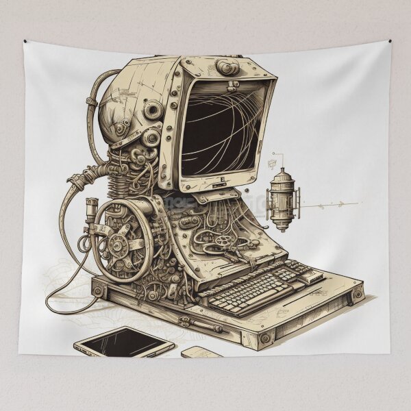 Item preview, Steampunk Computer #7 - Sticker and T-Shirt Design designed and sold by MindAsylum.