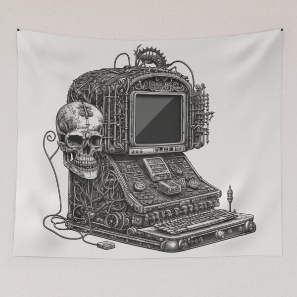 Item preview, Steampunk Computer #8 - Sticker and T-Shirt Design designed and sold by MindAsylum.