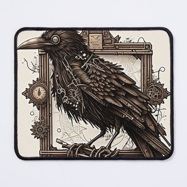 Item preview, Steampunk Crow #2 - Sticker and T-Shirt Design designed and sold by MindAsylum.