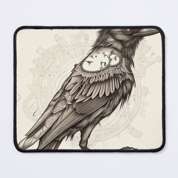 Item preview, Steampunk Crow #3 - Sticker and T-Shirt Design designed and sold by MindAsylum.