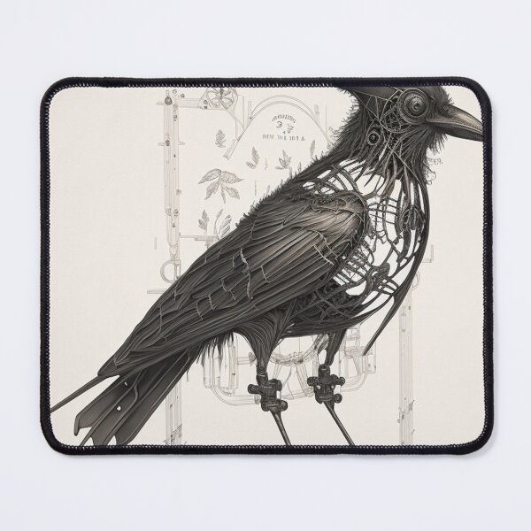 Item preview, Steampunk Crow #4 - Sticker and T-Shirt Design designed and sold by MindAsylum.