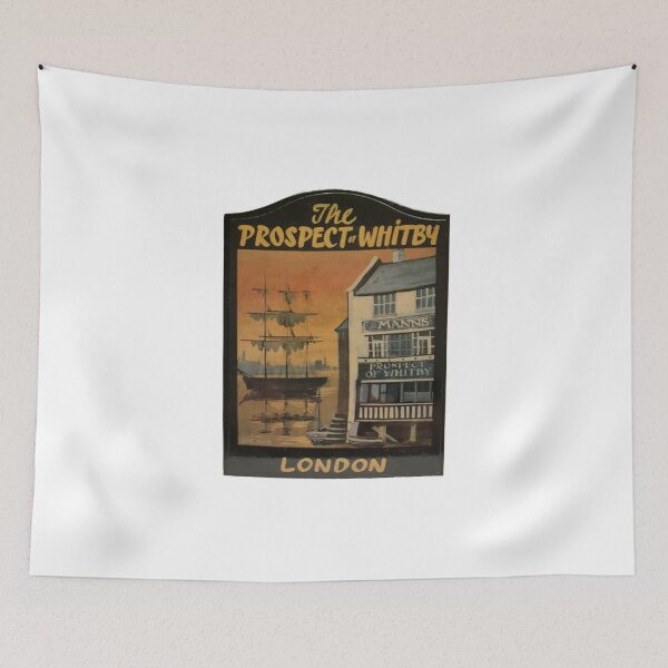 Item preview, Prospect of Whitby Vintage Pub Sign designed and sold by WhoRemembers.