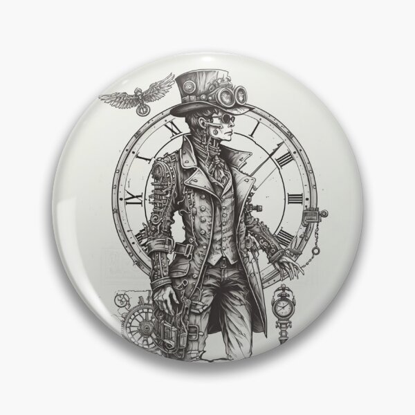 Item preview, Steampunk Time - Sticker and T-Shirt Design designed and sold by MindAsylum.
