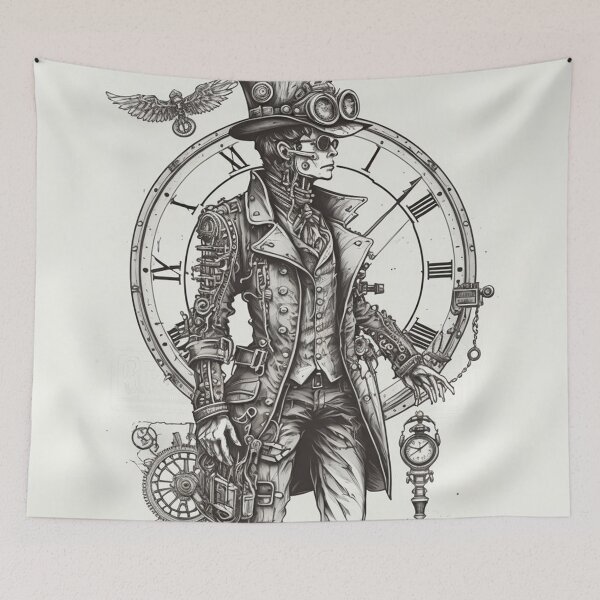 Item preview, Steampunk Time - Sticker and T-Shirt Design designed and sold by MindAsylum.