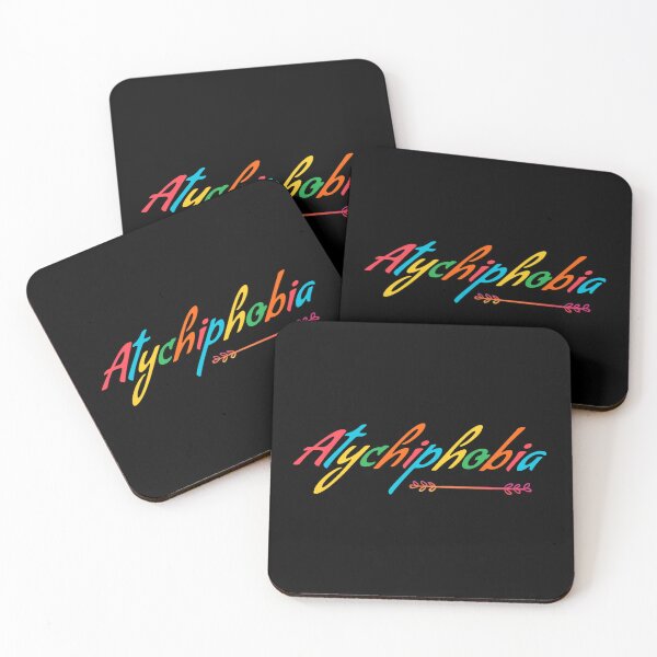 Item preview, ATYCHIPHOBIA COLORFUL RETRO VINTAGE TEXT designed and sold by Pebasfa.