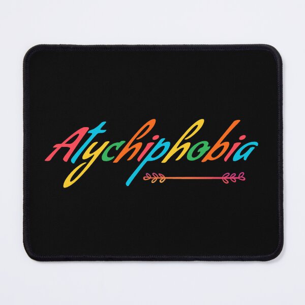 Item preview, ATYCHIPHOBIA COLORFUL RETRO VINTAGE TEXT designed and sold by Pebasfa.