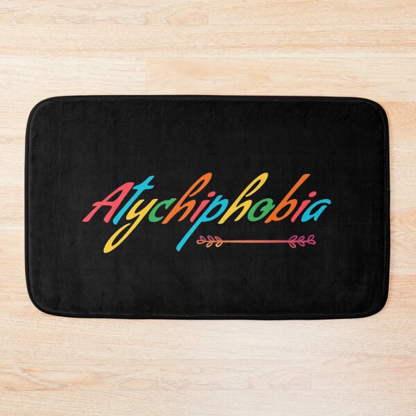 Item preview, ATYCHIPHOBIA COLORFUL RETRO VINTAGE TEXT designed and sold by Pebasfa.