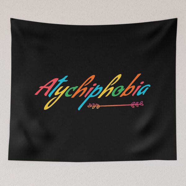 Item preview, ATYCHIPHOBIA COLORFUL RETRO VINTAGE TEXT designed and sold by Pebasfa.