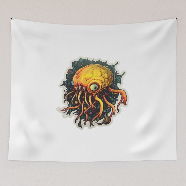 Item preview, Yellow Octopus Atychiphobia Cute Monster designed and sold by MrBadDream.
